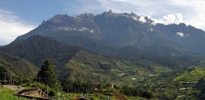 A view of Mt Kinabalu.