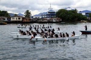 Hotly contested boating events during the festival.
